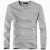 Elastic Men T-Shirt V-Neck Long Sleeve Men T-Shirt  Lycra And Cotton Clothing