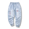 Hip Hop Cargo Pants Men's Jeans Cargo Pants Elastic  pants Joggers Pants