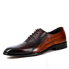 Men Goodyear Welted Shoes Mens Designer Brand Platform Brogues Dress Genuine Leather Brown Laces Wedding Shoes Phenkang