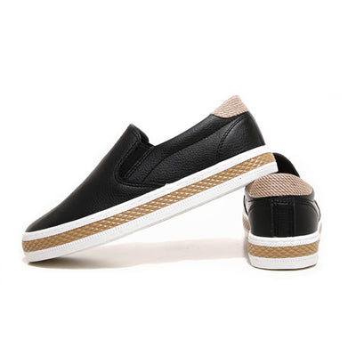 New 2021 High Quality Soft Leather Shoes Women Flats Fashion Ladies Loafers Casual Womens Brand Black White Shoes