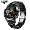 LIGE Fashion Full Circle Touch Screen Men's Smart Watches  IP68 Waterproof Sports Fitness Watch Luxury Smart Watch for men