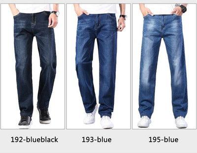 Straight-leg Loose Jeans  Summer New Classic Style Advanced Stretch Loose Pants