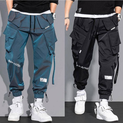 Men's Cargo Pants Fashion Hip Hop Multi-pocket Trousers Trendy Streetwear  Sweatpants