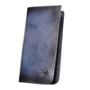 New Fashion Male Genuine Leather Designer Organizer Standard Business Card Holder Checkbook Long Chain