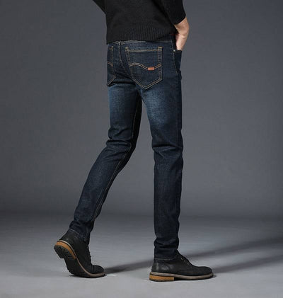 High Quality Cotton Denim Jeans Men  Straight Casual Jeans Pants