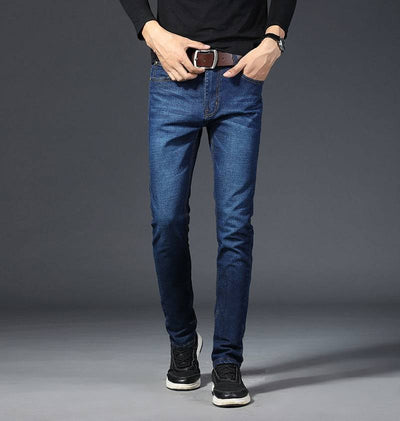 High Quality Cotton Denim Jeans Men  Straight Casual Jeans Pants