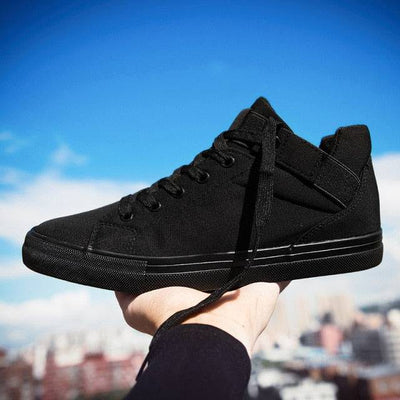 High Quality  Canvas Shoes Korean White Sneakers Lace Up Breathable High Top Unisex Shoes Casual Sneakers Men Flat Trend Shoes