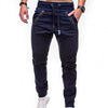 Sweatpants Streetwear Trousers Men's Pants Stripes Drawstring Zipper Pockets Cargo Pants Men's Overalls