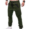 Sweatpants Streetwear Trousers Men's Pants Stripes Drawstring Zipper Pockets Cargo Pants Men's Overalls