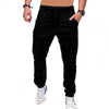 Sweatpants Streetwear Trousers Men's Pants Stripes Drawstring Zipper Pockets Cargo Pants Men's Overalls