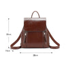 Soft Genuine Leather Fashion Backpack Purse for Women Mini Mochila Daily School Backpacks Teenagers Girls Casual Handbag