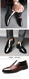 Luxury Business Oxford Leather Shoes Men Breathable Rubber Formal Dress Shoes Male Office Wedding Flats Footwear Mocassin Homme