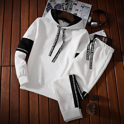 Streetwear Tracksuit Casual Hoodies Sweatshirt +Sweatpants 2 Piece Set