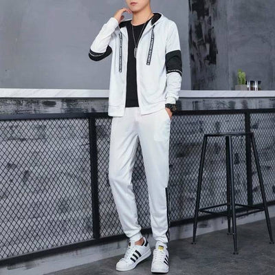 Streetwear Tracksuit Casual Hoodies Sweatshirt +Sweatpants 2 Piece Set