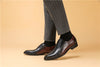 Men Goodyear Welted Shoes Mens Designer Brand Platform Brogues Dress Genuine Leather Brown Laces Wedding Shoes Phenkang