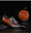 Men Goodyear Welted Shoes Mens Designer Brand Platform Brogues Dress Genuine Leather Brown Laces Wedding Shoes Phenkang