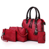 Women Luxury Handbag Set 4pcs/Set Women Leather Purse and Handbags Top-Handle Bag Female Shoulder Bag