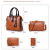 Women Luxury Handbag Set 4pcs/Set Women Leather Purse and Handbags Top-Handle Bag Female Shoulder Bag