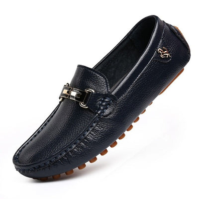 Loafers Soft Moccasins High Quality Spring Autumn Genuine Leather Shoe Men Casual Flats Driving Shoes