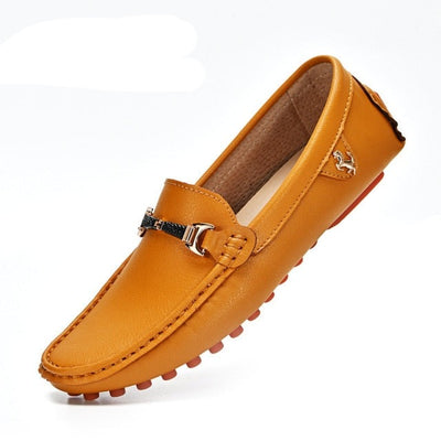 Loafers Soft Moccasins High Quality Spring Autumn Genuine Leather Shoe Men Casual Flats Driving Shoes