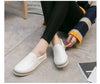 New 2021 High Quality Soft Leather Shoes Women Flats Fashion Ladies Loafers Casual Womens Brand Black White Shoes